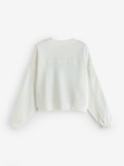 Gap White Relaxed Logo Sweatshirt - Image 2 of 4