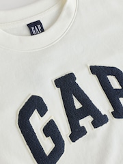 Gap White Relaxed Logo Sweatshirt - Image 3 of 4