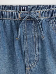 Gap Medium wash High Waisted Denim Easy Dolphin Shorts (4-13yrs) - Image 5 of 6