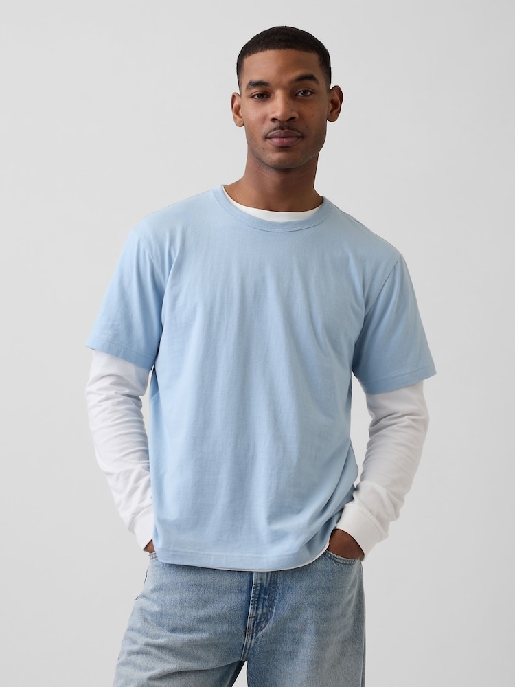Gap Blue Original T-Shirt - Image 1 of 3