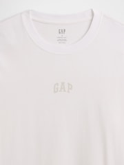 Gap White Everyday Soft Relaxed Mini-Logo T-Shirt - Image 5 of 5