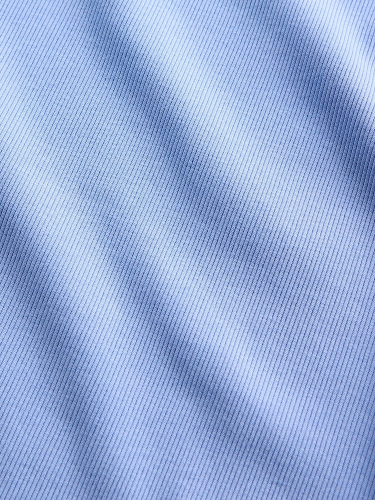 Gap Blue Rib Scoop Vest - Image 4 of 4 Gap Blue Rib Scoop Vest - Image 4 of 4