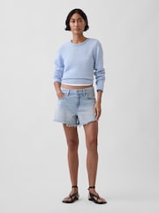 Gap Blue stripe Rolled Neck Jumper - Image 3 of 4