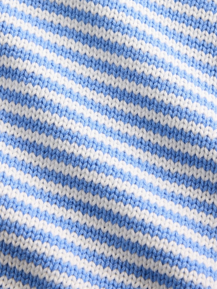 Gap Blue stripe Rolled Neck Jumper - Image 4 of 4