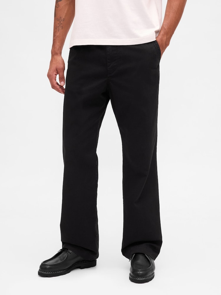 Gap Black Heavyweight Twill '90s Loose Chinos - Image 1 of 5