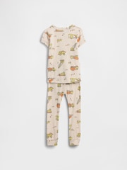 Gap Cream Brushed Cotton Pyjama Set (4-13yrs) (4-13yrs) - Image 2 of 2