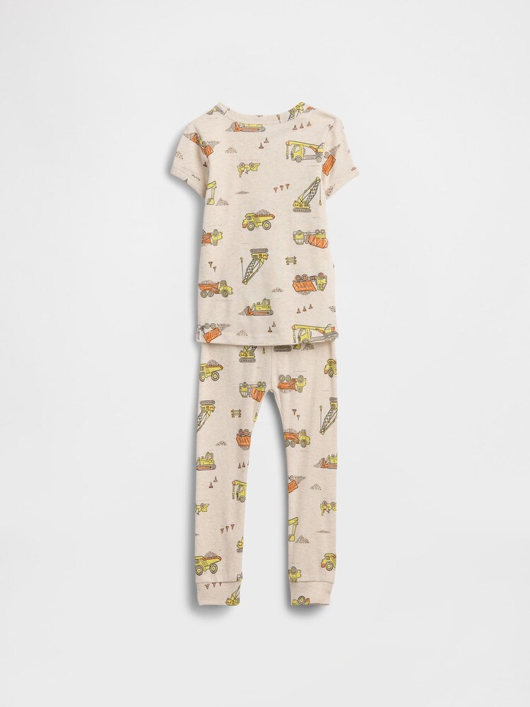 Gap Cream Brushed Cotton Pyjama Set (4-13yrs) (4-13yrs) - Image 2 of 2 Gap Cream Brushed Cotton Pyjama Set (4-13yrs) (4-13yrs) - Image 2 of 2