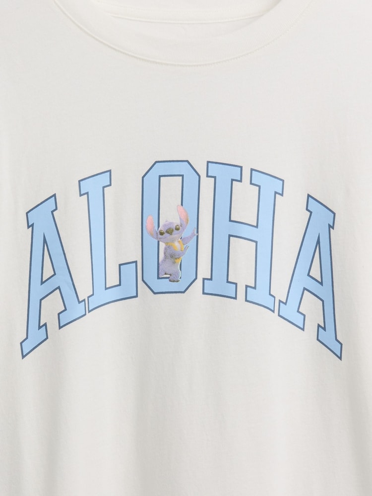 Gap White Disney Oversized Longline T-Shirt (4-13yrs) - Image 4 of 4 Gap White Disney Oversized Longline T-Shirt (4-13yrs) - Image 4 of 4