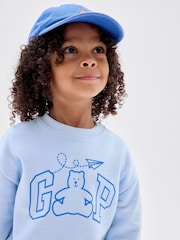 Gap Blue Logo Relaxed Crew Neck Sweatshirt (6mths-5yrs) - Image 3 of 3