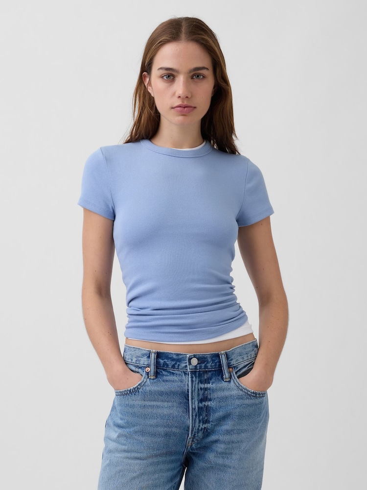 Gap Blue Modern Crew neck T-Shirt - Image 1 of 3