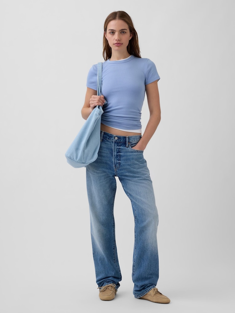 Gap Blue Modern Crew neck T-Shirt - Image 3 of 3