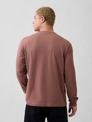 Gap Brown Everyday Soft Relaxed Mini-Logo T-Shirt - Image 2 of 5