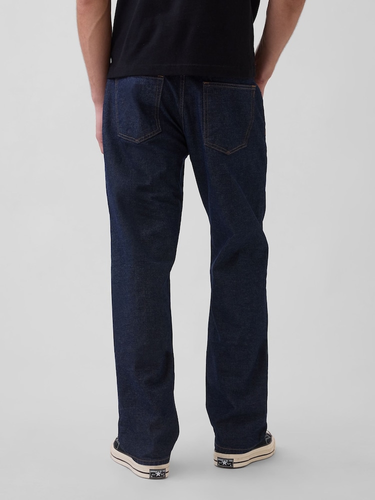 Gap Dark Indigo Relaxed Straight Jeans - Image 2 of 5 Gap Dark Indigo Relaxed Straight Jeans - Image 2 of 5