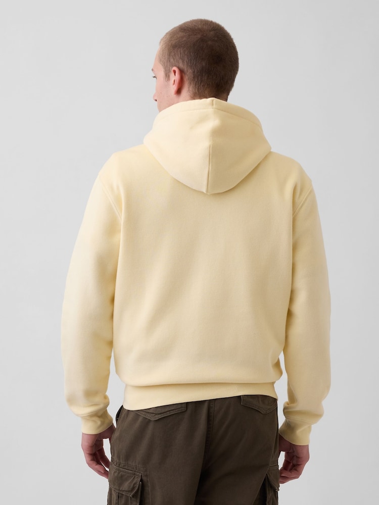 Gap Yellow Vintage Soft Arch Logo Zip Hoodie (2-mths) - Image 2 of 4