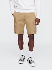 Gap Beige 11 inch Essential Cargo Shorts - Image 1 of 3