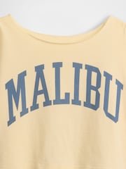 Gap Yellow Oversized Wide-Neck T-Shirt (4-13yrs) - Image 2 of 2