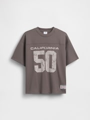 Gap Mesh Oversized Graphic Jersey T-Shirt (4-13yrs) - Bild 3 von 4