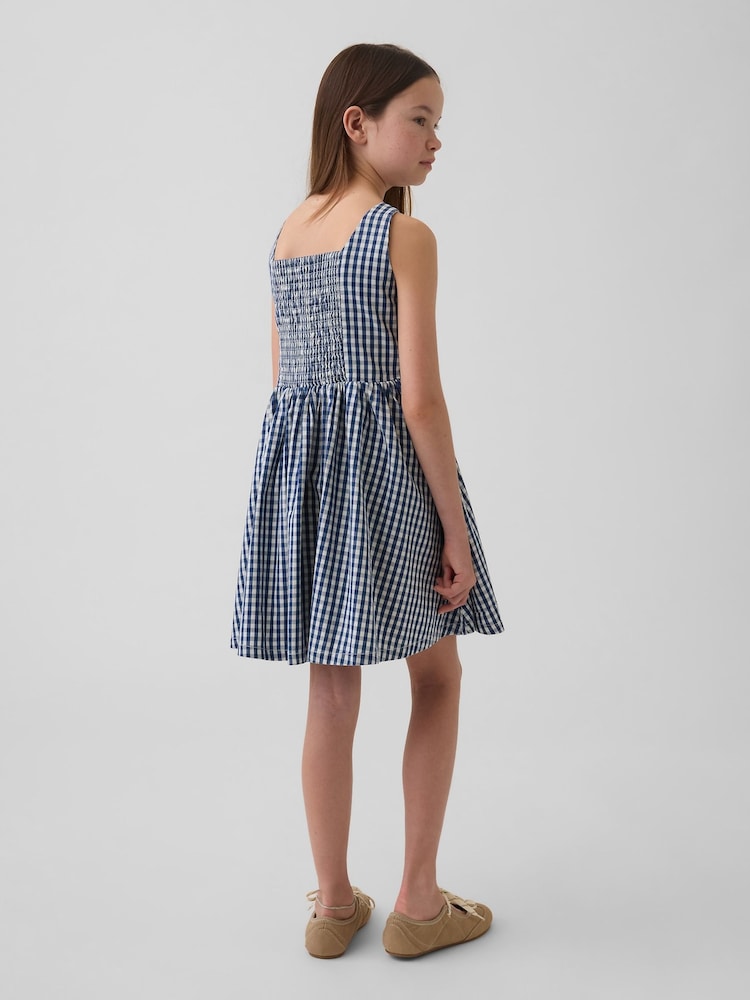 Gap Blue Gingham Denim Dress (4-13yrs) - Image 2 of 4