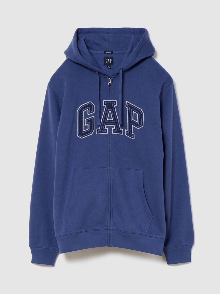 Gap Blue Vintage Soft Arch Logo Zip Hoodie (2-mths) - Image 1 of 1