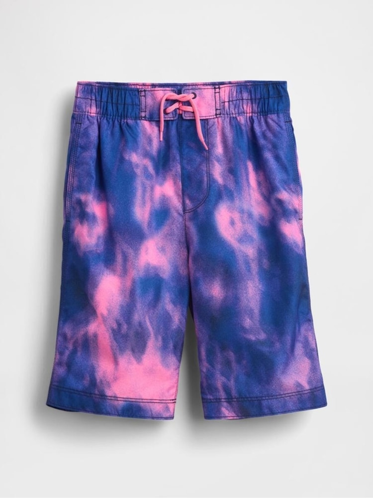 Gap Pink 8 Inch Swim Board Shorts (4-13yrs) (4-13yrs) - Image 1 of 3