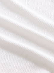 Gap White Modern Rib Long Sleeve T-Shirt - Image 4 of 4