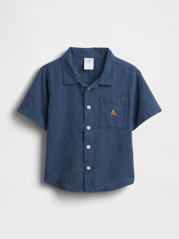 Gap Blue Linen-Cotton Shirt (6mths-5yrs) - Image 1 of 3