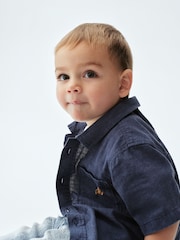 Gap Blue Linen-Cotton Shirt (6mths-5yrs) - Image 3 of 3