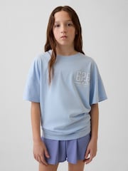 Gap Blue Disney Oversized Longline T-Shirt (4-13yrs) - Image 1 of 4