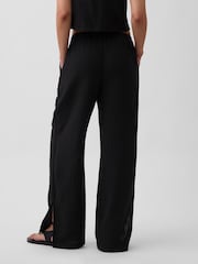 Gap Black Cotton Gauze Easy Split-Hem Trousers - Image 2 of 4