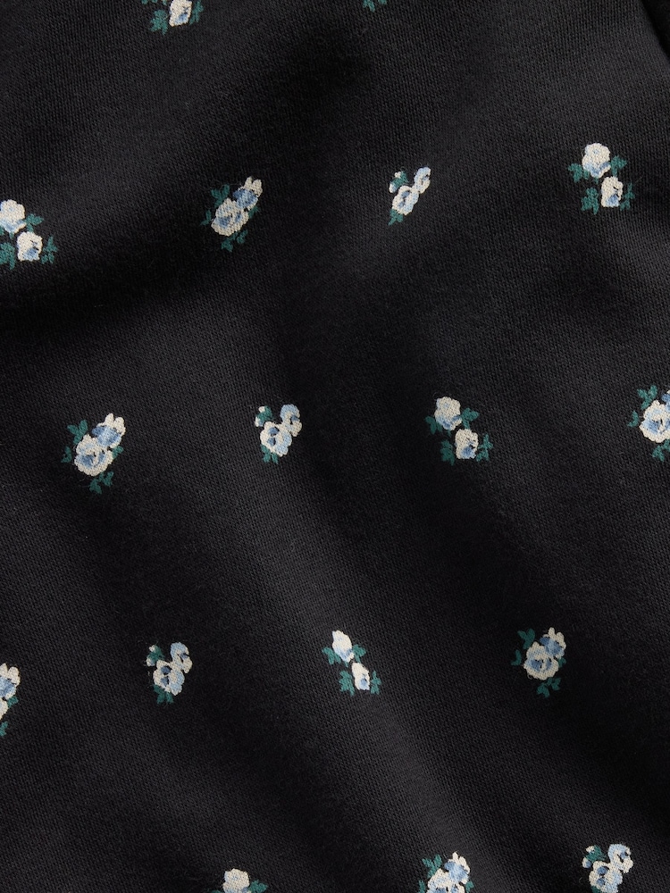 Gap Black Floral VintageSoft Relaxed Joggers (4-13yrs) - Image 6 of 6