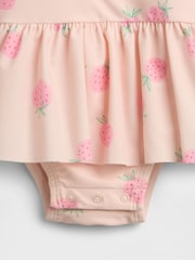 Gap Pink Strawberry Rash Guard Swim Set (0-24mths) - Image 3 of 3
