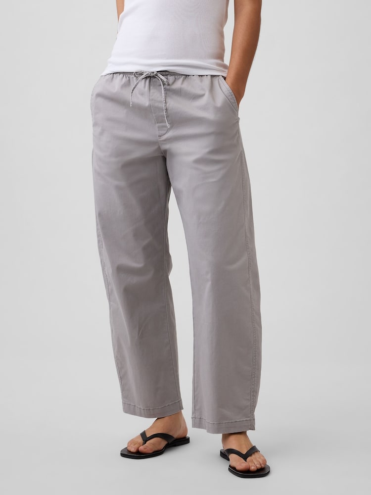 Gap Mid Rise Easy Pull On Barrel Chinos - Image 1 sur 6