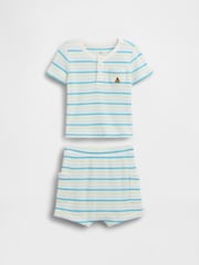 Gap Waffle Henley Outfit Set (0-24mths) - Imagen 1 de 2