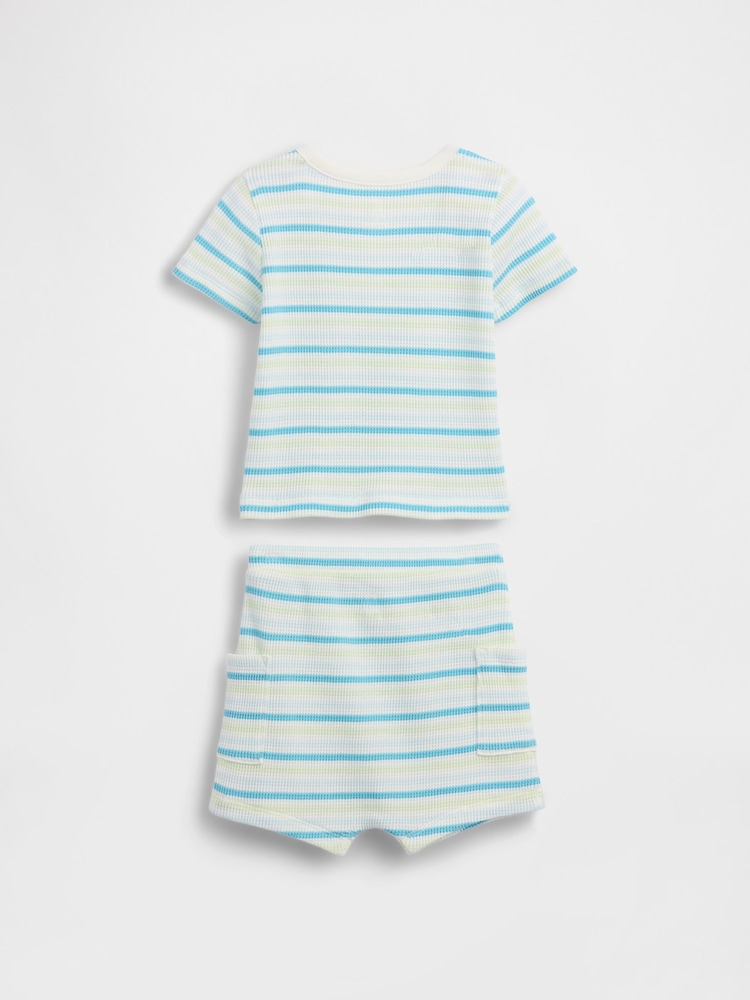 Gap Waffle Henley Outfit Set (0-24mths) - Imagen 2 de 2