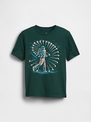 Gap Green Graphic T-Shirt (4-13yrs) - Image 1 of 3