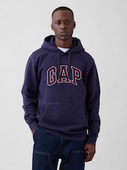 Gap Navy Vintage Soft Relaxed Logo Hoodie (2-mths) - Image 1 of 4