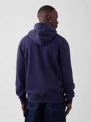 Gap Navy Vintage Soft Relaxed Logo Hoodie (2-mths) - Image 2 of 4