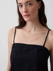 Gap Black Linen-Blend Cami - Image 4 of 4