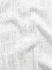 Weiß - Gap Pointelle Crop Cardigan - Bild 4 von 4