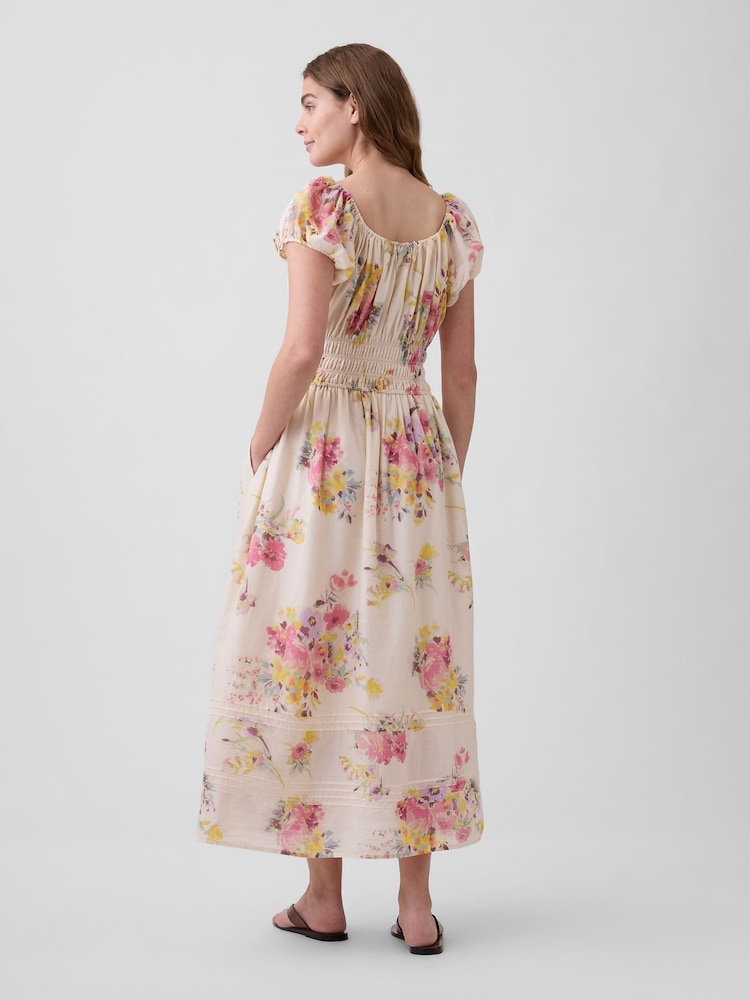 Gap Multi Floral Voile Smocked Maxi Dress - Image 2 of 4 Gap Multi Floral Voile Smocked Maxi Dress - Image 2 of 4