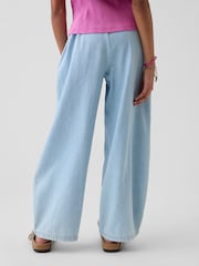 Gap High Waisted Relaxed Easy Jeans (4-13yrs) - Imaginea 2 din 5