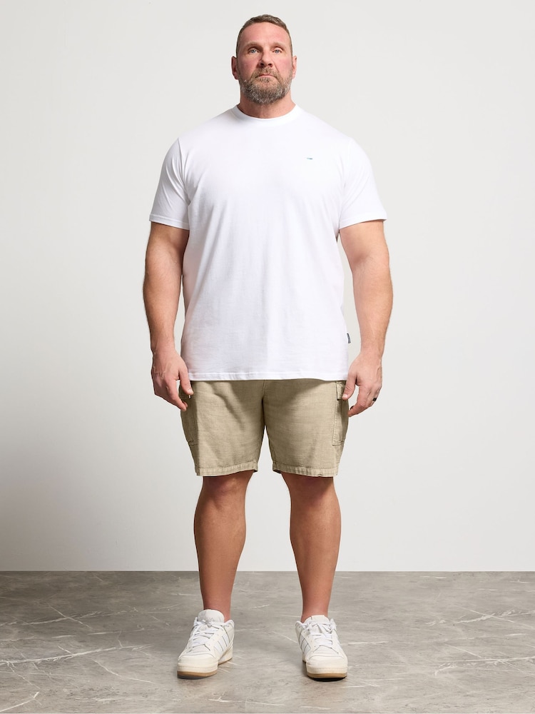 BadRhino Big & Tall Natural Washed Cargo Shorts - Image 2 of 4