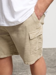 BadRhino Big & Tall Natural Washed Cargo Shorts - Image 4 of 4