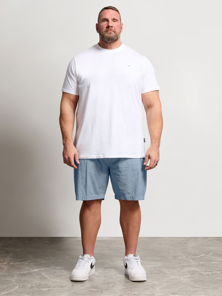 BadRhino Big & Tall Blue Chambray Cotton Shorts - Image 2 of 4