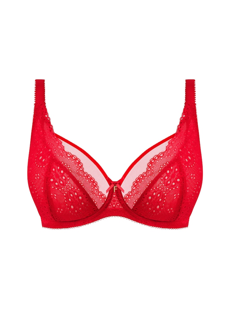 Freya Red Posie Underwire High Apex Plunge Bra - Image 5 of 5