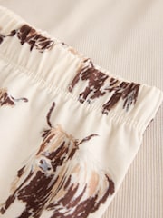 Oatmeal Hamish The Highland Cow Rib Vest Short Pyjamas Set - Image 8 of 8