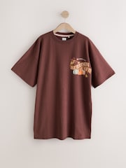 Chocolate Brown Graphic Nightie - Image 5 of 8