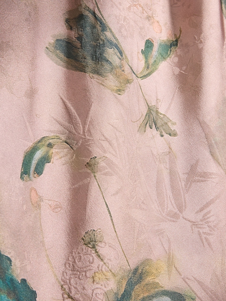 Floral rosa - N. Premium Satin Jacquard Slip - Imagen 8 de 8 Floral rosa - N. Premium Satin Jacquard Slip - Imagen 8 de 8