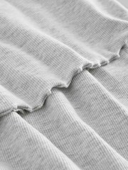 Grey Cotton Rib Lace Cami and Short Pyjamas - Image 7 of 7
