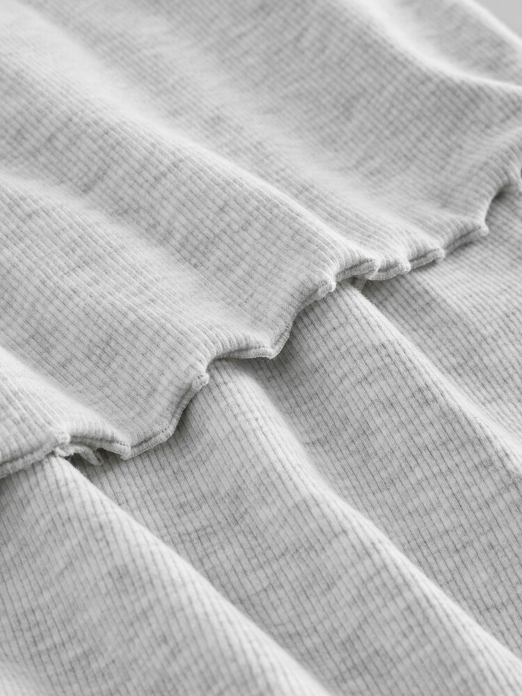 Grey Cotton Rib Lace Cami and Short Pyjamas - Image 7 of 7 Grey Cotton Rib Lace Cami and Short Pyjamas - Image 7 of 7